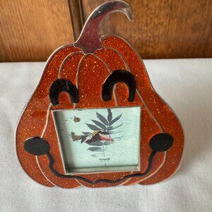 FramEx Enamel Jack-O-Lantern Halloween Frame for 1 Photograph